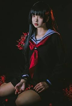 Amazon.co.jp: [Picksoco] ウィッグ&数珠つき&藁人形 地獄少女